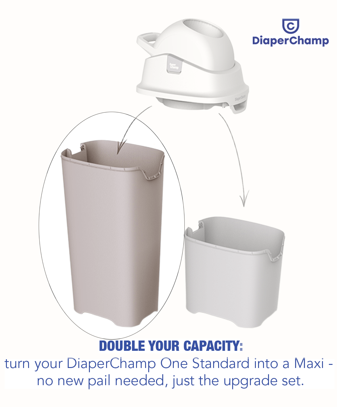 DiaperChamp ONE Kit de mise à niveau (SEAU SEULEMENT) - Sable argileux