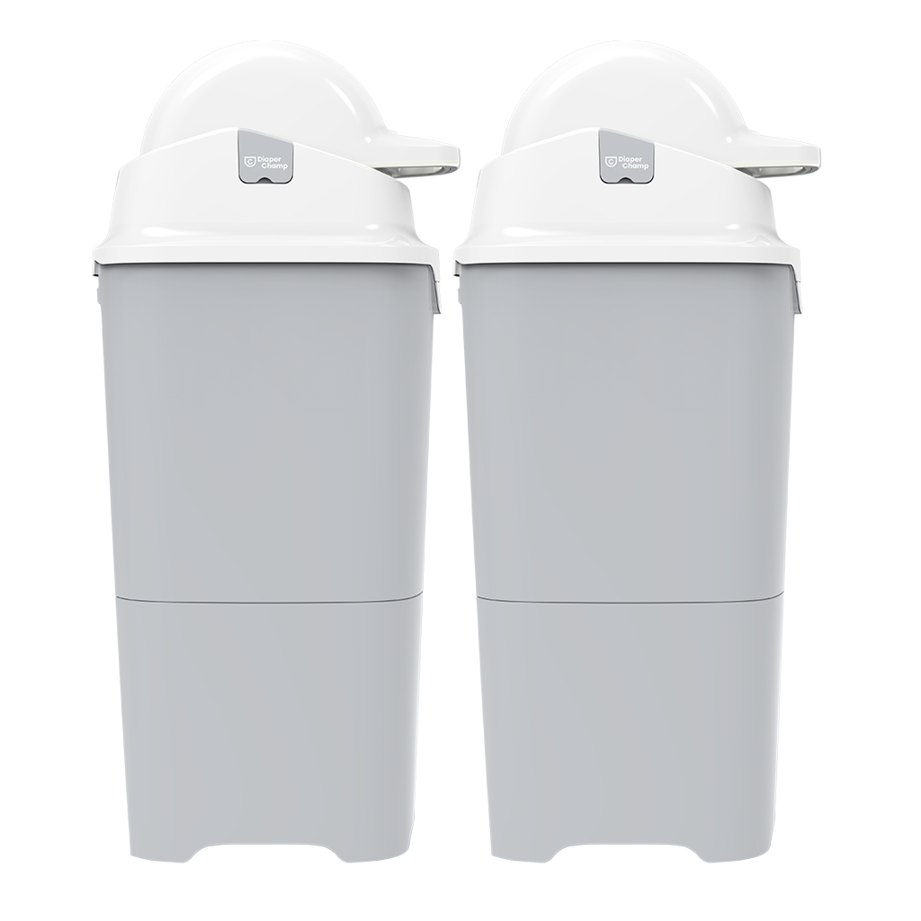 DiaperChamp ONE Maxi - Argent - Lot de 2