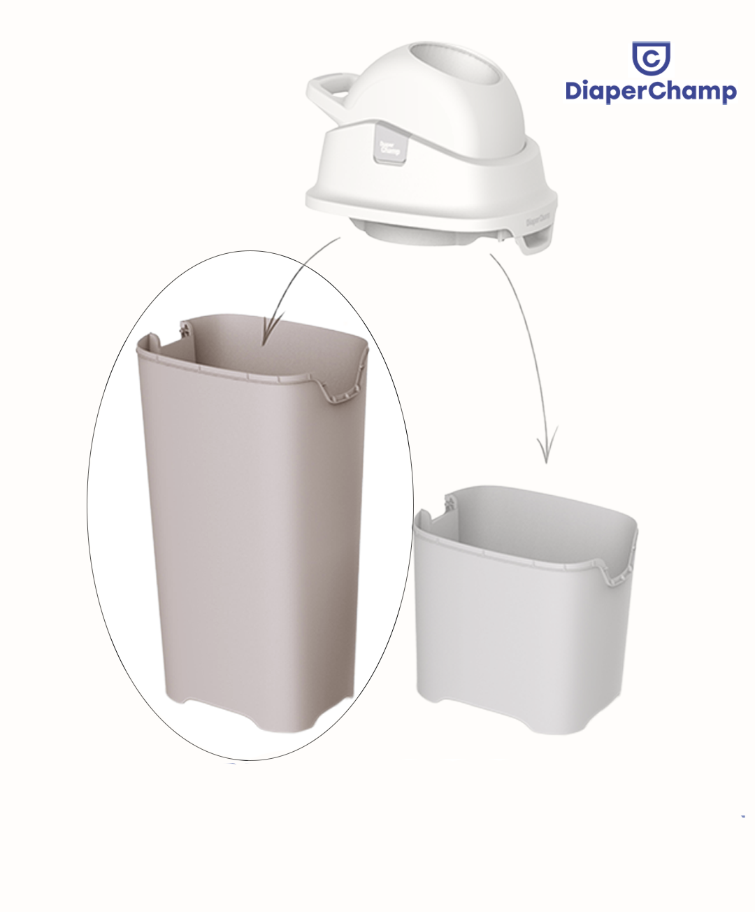 DiaperChamp ONE Kit de mise à niveau (SEAU SEULEMENT) - Sable argileux
