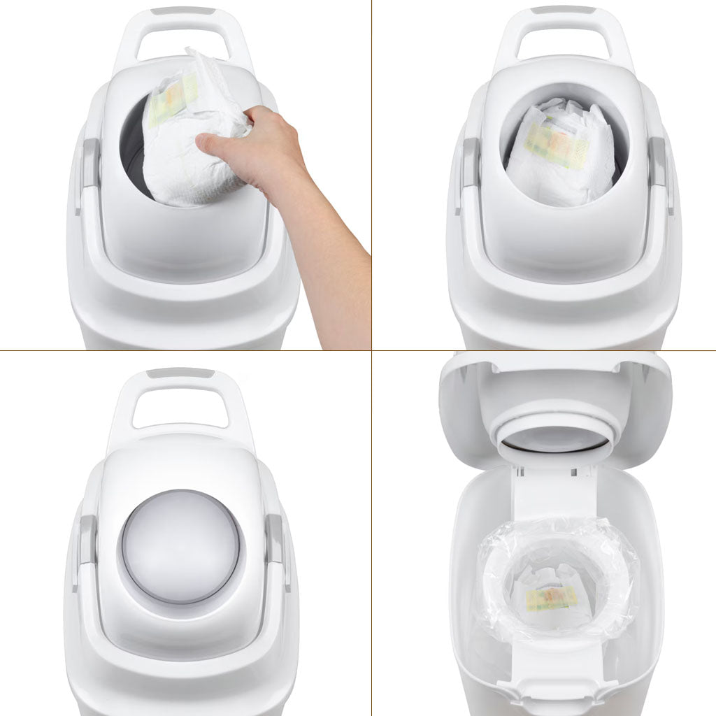 DiaperChamp ONE Maxi - Argent - Lot de 2