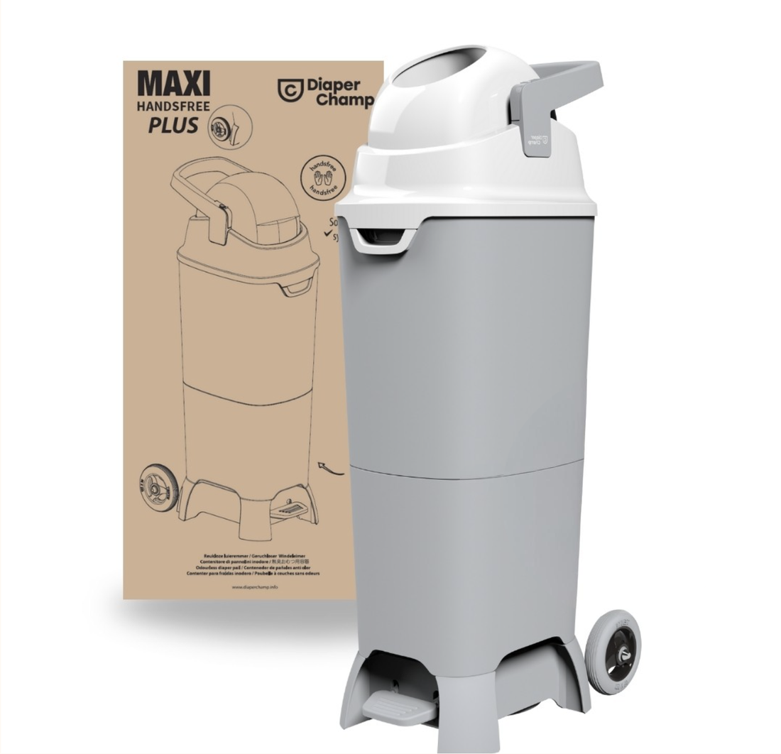 DiaperChamp ONE Maxi Handsfree Plus (mains libres) - Argent