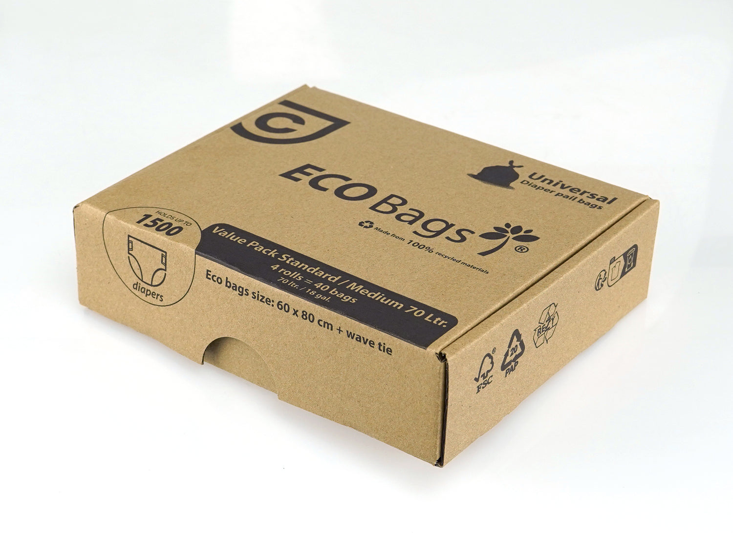 Sacs écologiques multipack – 4x 70L