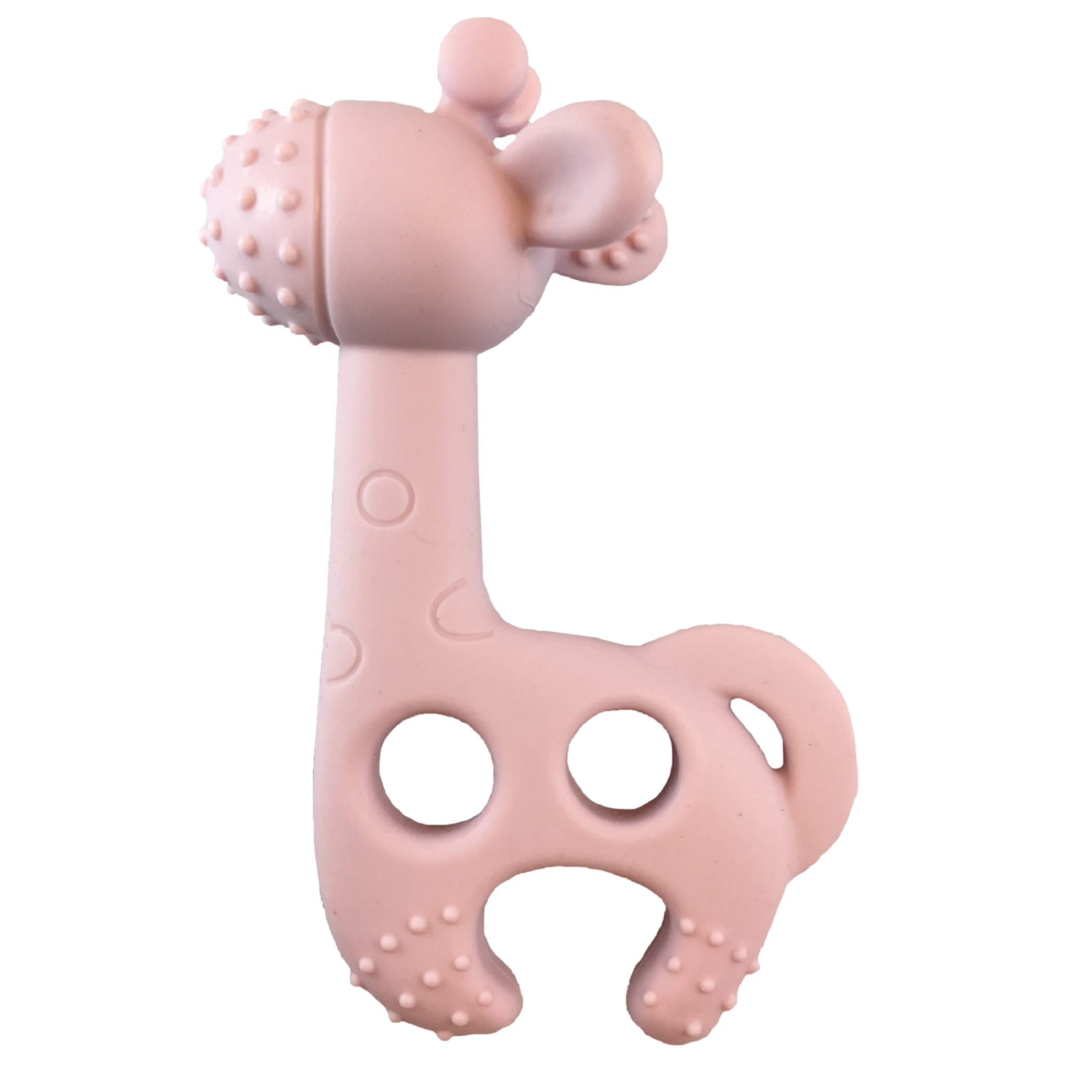 Anneau de dentition Girafe Vieux Rose
