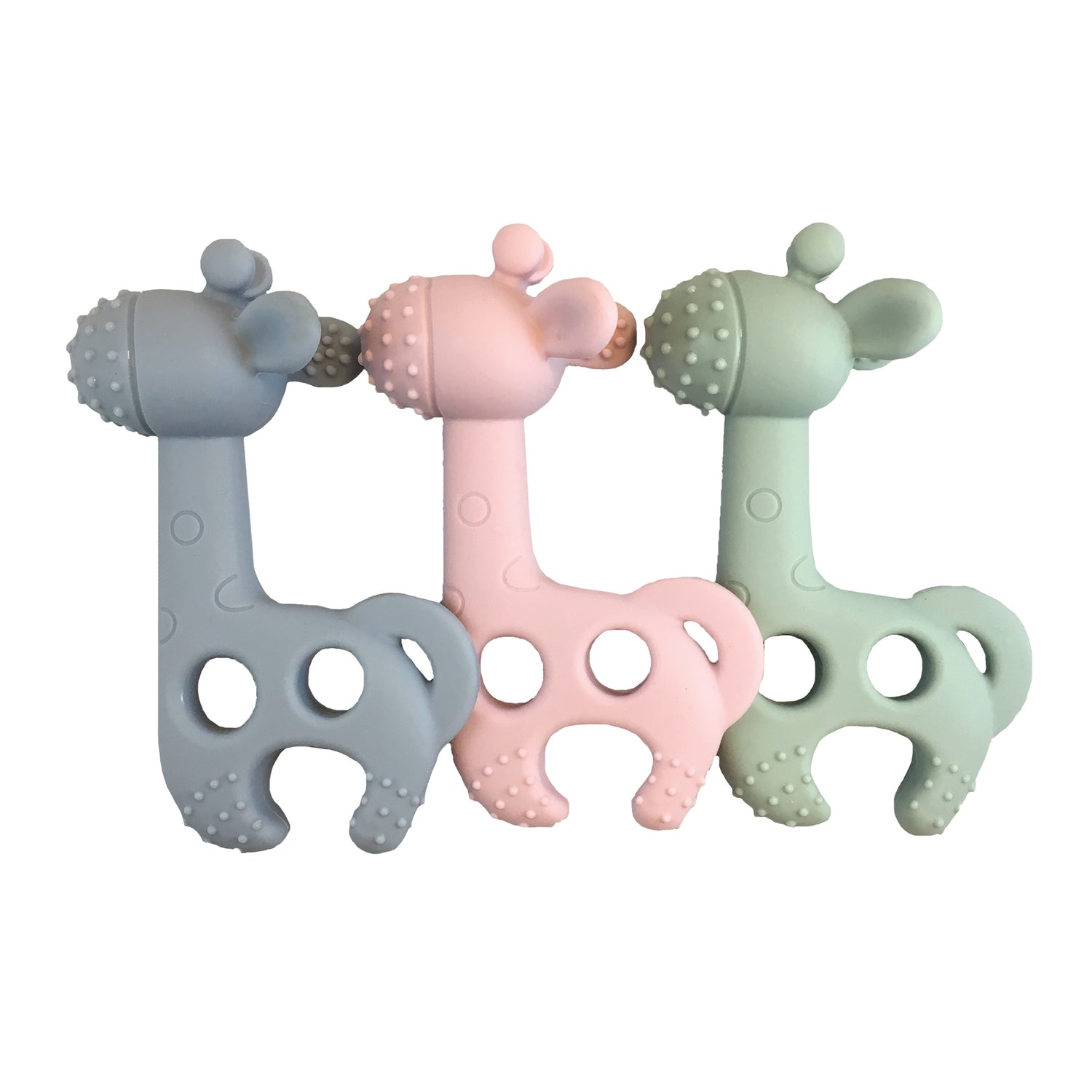 Anneau de dentition Girafe Vieux Rose