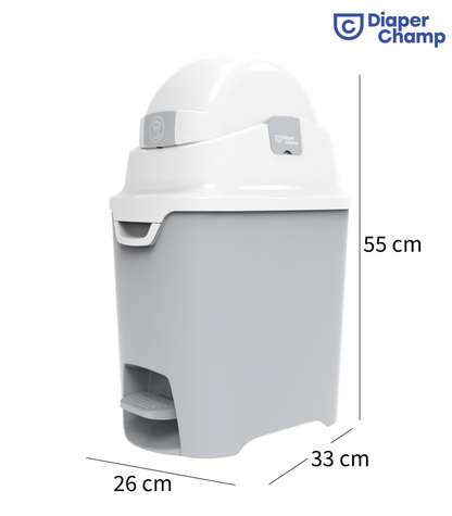 DiaperChamp ONE Mains libres Standard - Argent