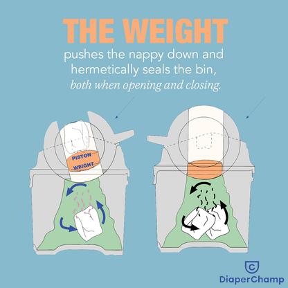 DiaperChamp ONE Standard - Argent