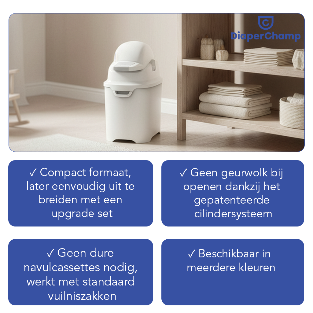 DiaperChamp ONE Standard - Blanc
