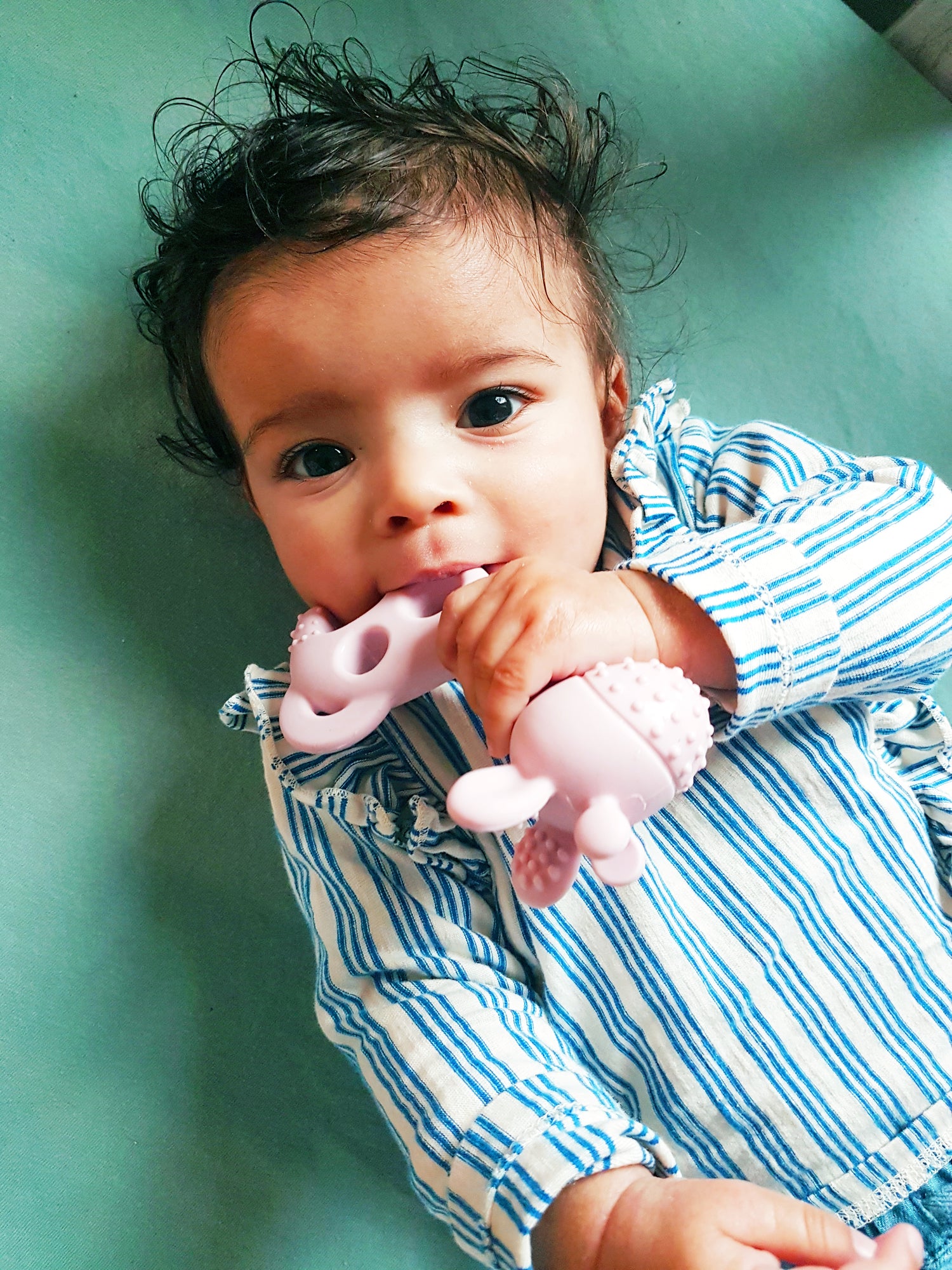 Anneau de dentition Girafe Vieux Rose