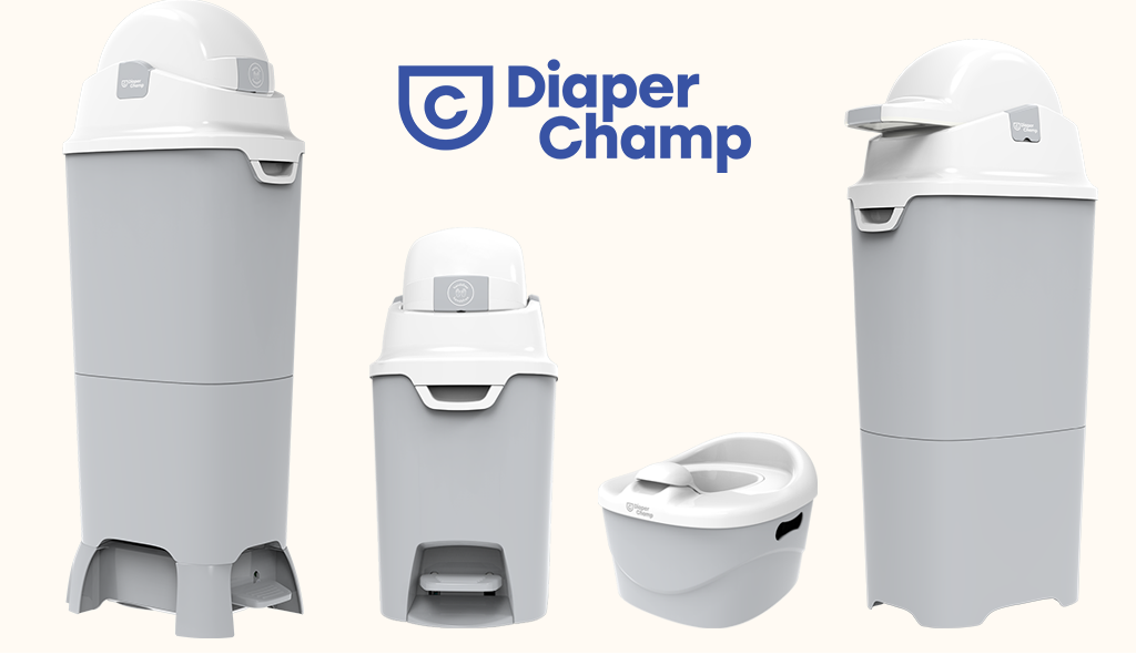 DiaperChamp ONE Maxi Handsfree Plus (mains libres) - Argent