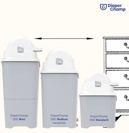 DiaperChamp ONE Standard - Argent